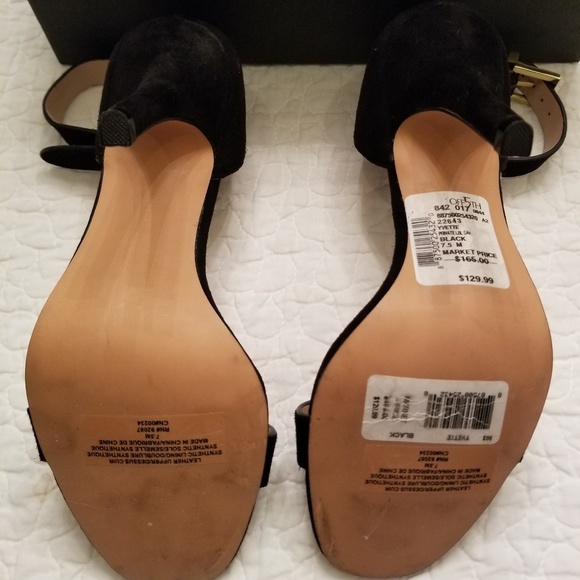 Saks Fifth Avenue Black high heel sandals - Picture 5 of 8